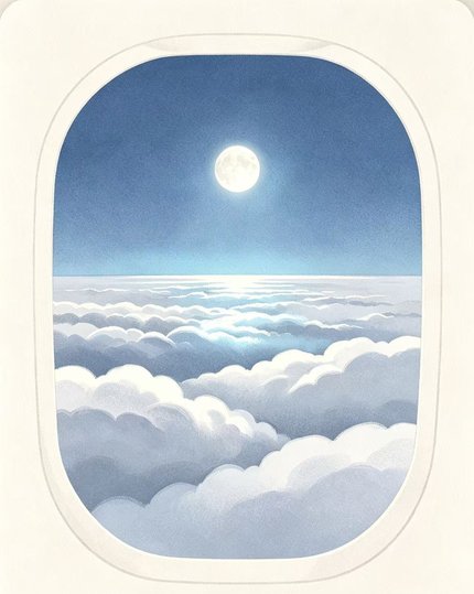 夜航满月